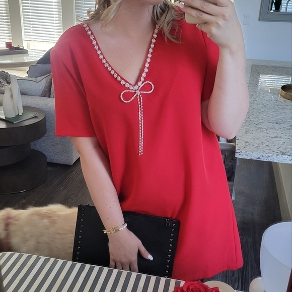 Red Holiday Dress - Picture 2 of 9